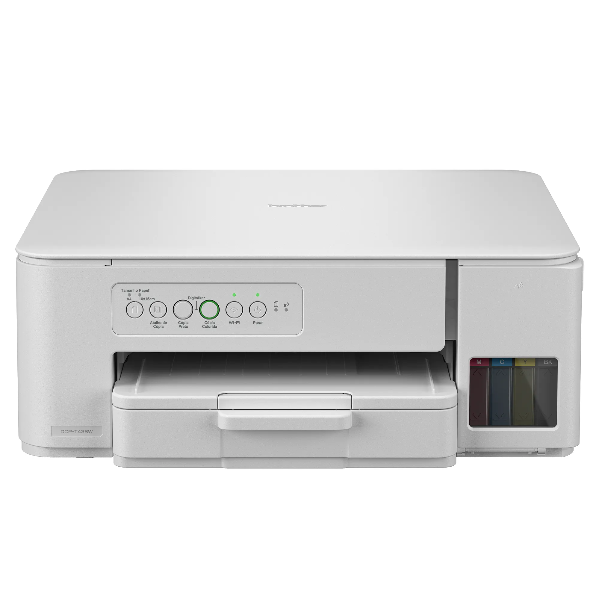 Impressora Multifuncional Brother DCP-T436W Tanque de Tinta Colorida Wi-Fi USB Bivolt