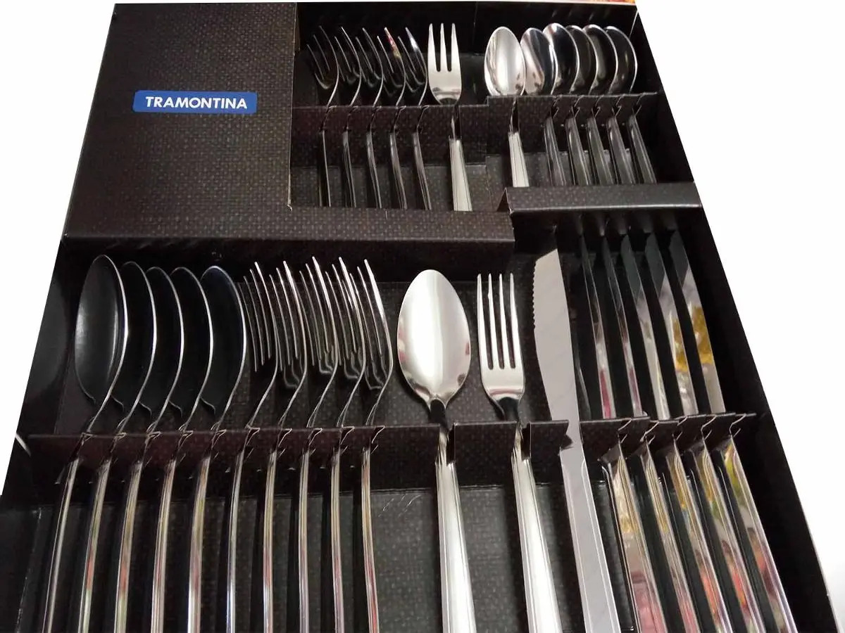Kit Talheres 30 Peças Jogo De Talheres Inoxidável Faqueiro