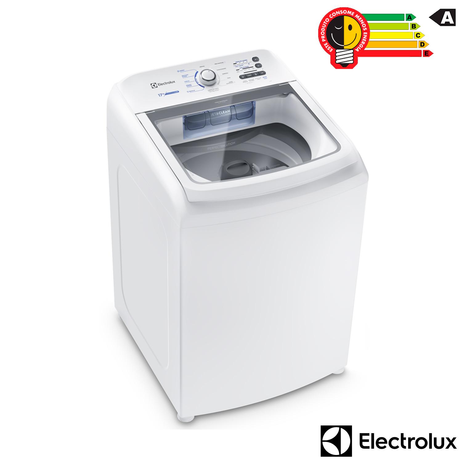 Máquina de Lavar 17kg Electrolux Essential Care com Cesto Inox, Jet&Clean e Ultra Filter LED17