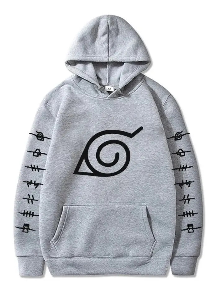 Blusa Casaco Moletom Anime Naruto Konoha Aldeia Da Folha