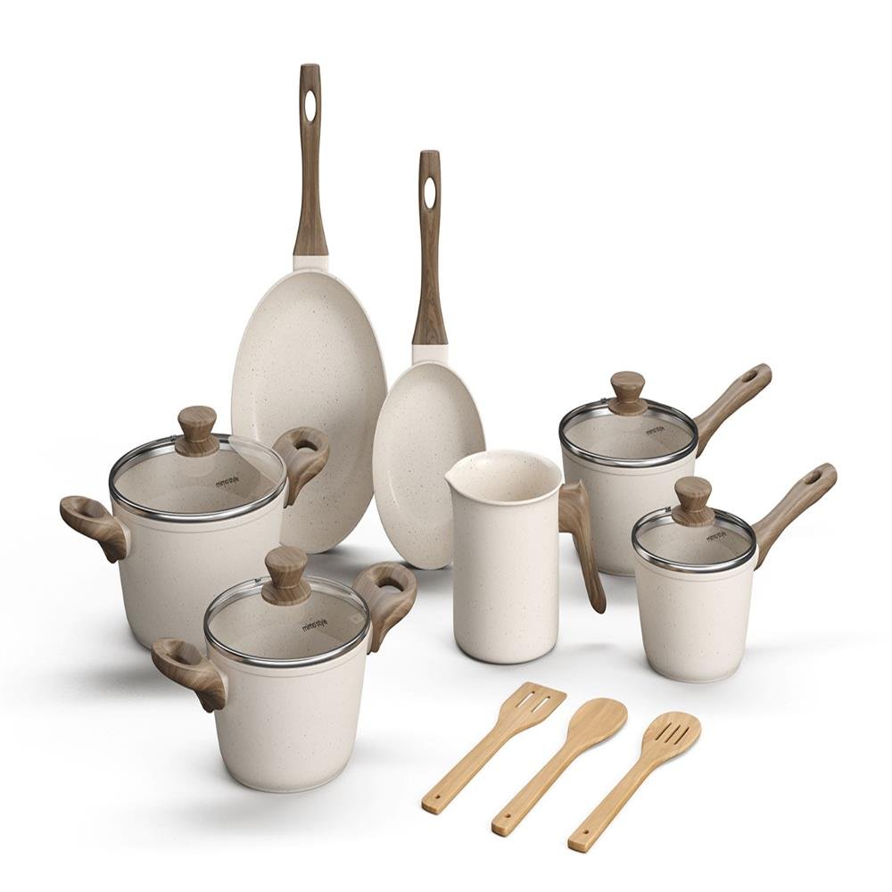 Conjunto De Panelas Com 10 Peças Cook Marmol Mimo Style