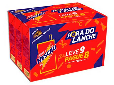 Bebida Láctea UHT Nestlé Nescau Activ Chocolate - 180ml 9 Unidades