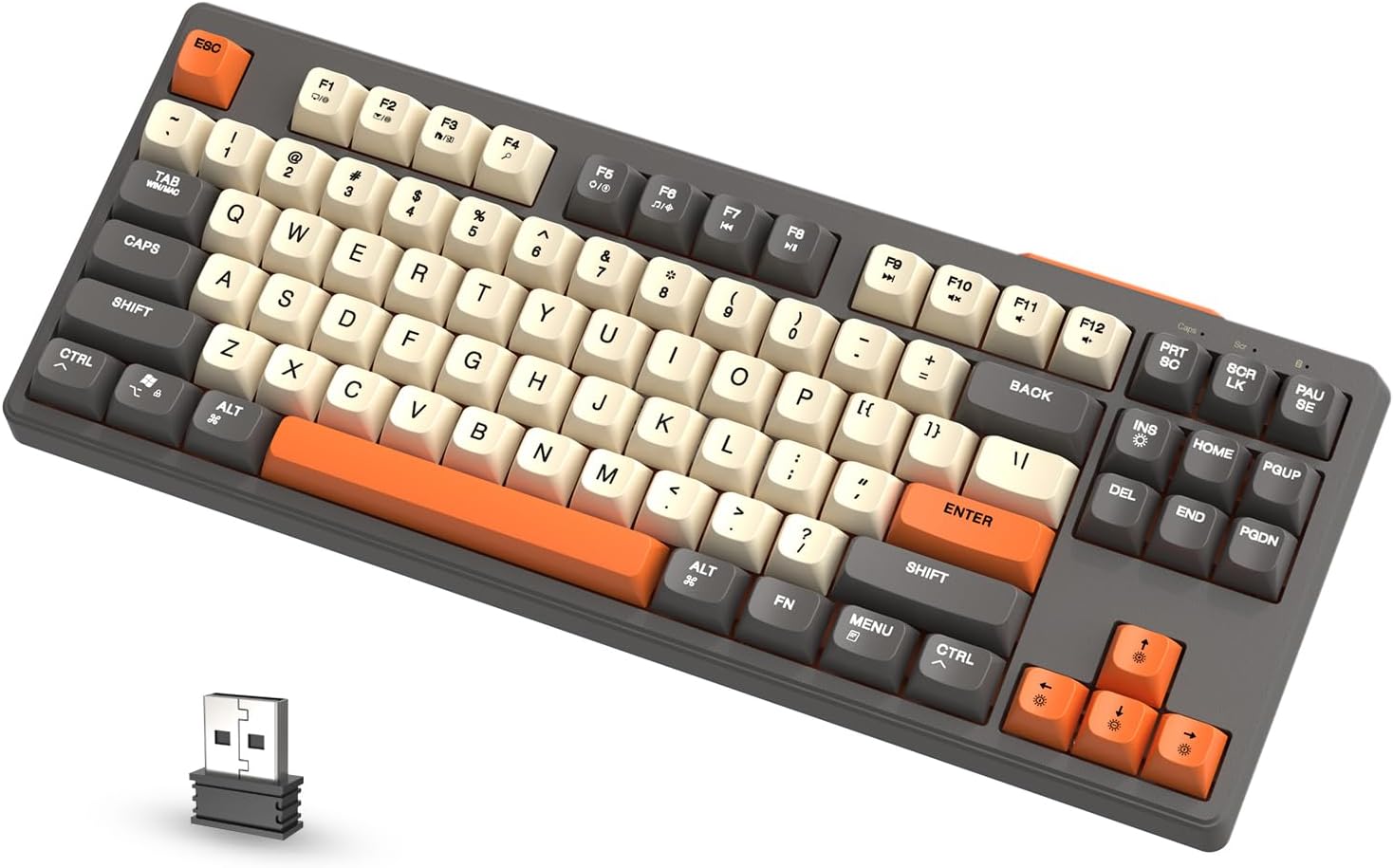 Teclado Mecânico Gamer Sem Fio Freewolf M87