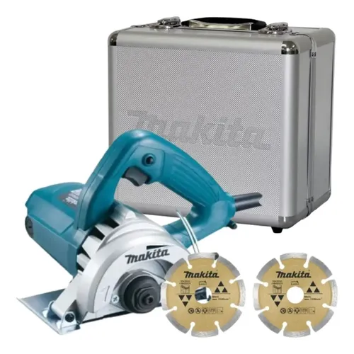 Serra Makita 4100nh3zx Mármore Com 2 Discos Diámetro 110mm 1300w 220v
