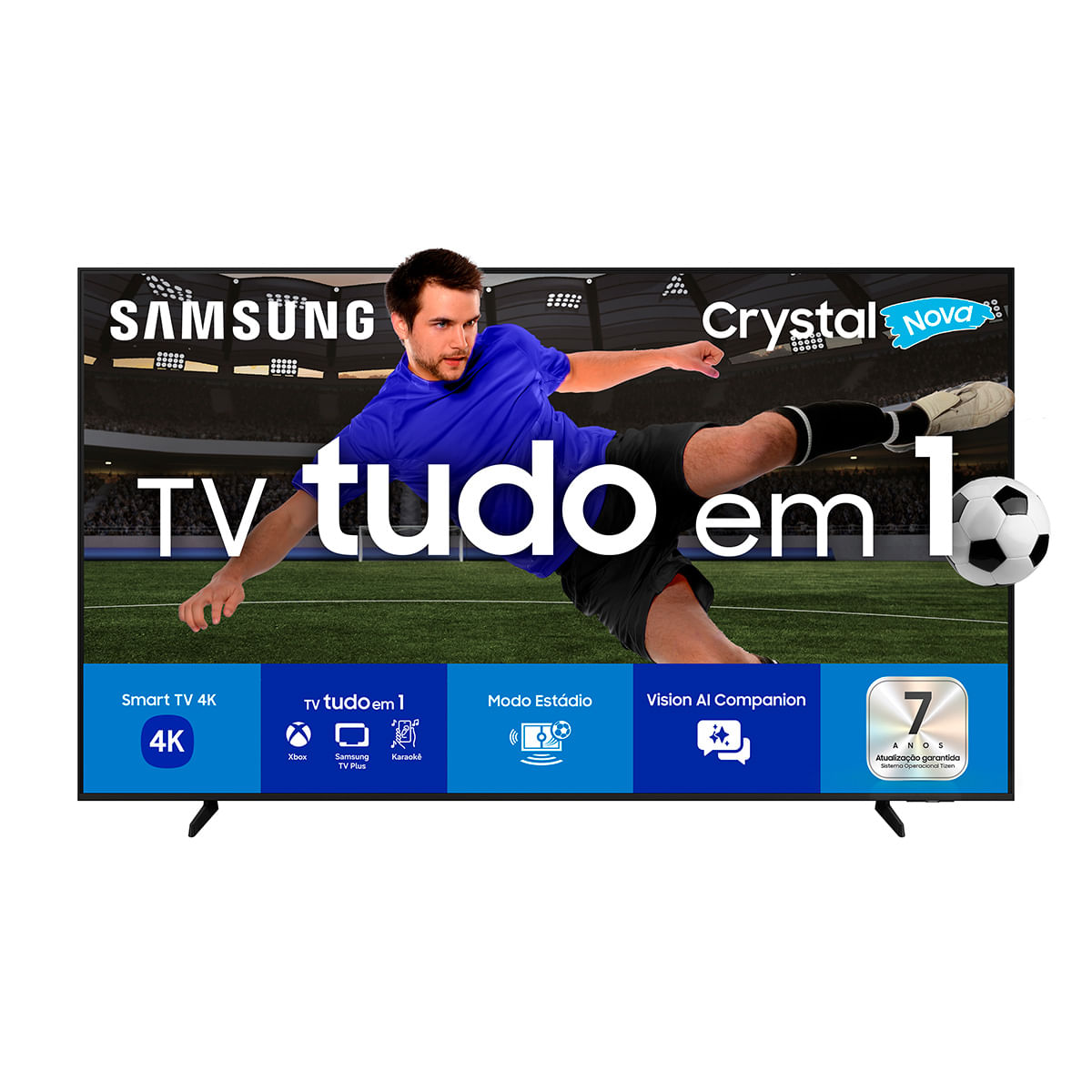 Samsung Smart TV 65 Crystal UHD 4K U8600F 2025 Xbox Cloud Gaming AI Energy Mode Alexa Integrada