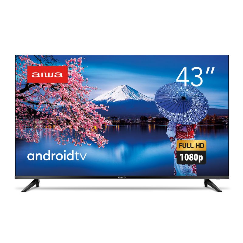 Smart Tv Aiwa 43 Android Full Hd Borda Ultrafina Hdr10 Dolby Áudio Aws-tv-43-bl-02-a