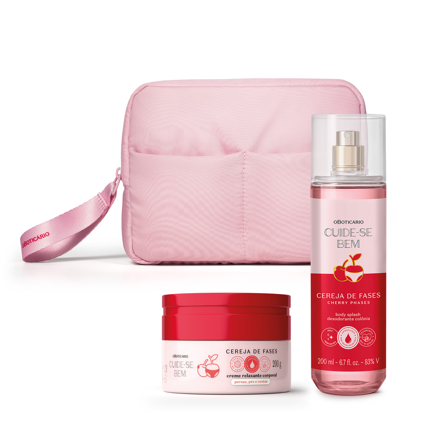 Combo Cuide-se Bem Cereja De Fases: Creme Relaxante Corporal