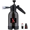 Pulverizador Manual 2 Litros Borrifador Snow Foam De Espuma Bomba De Alta Pressão, Válvula De Alívio, 2 Bicos Ajustável