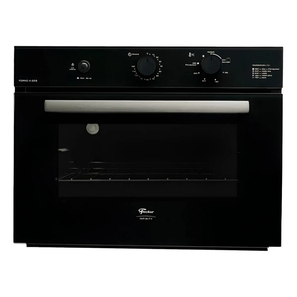 Fischer Forno A Gás Embutir Infinity 50l Com Grill Preto 220v - Marketplace