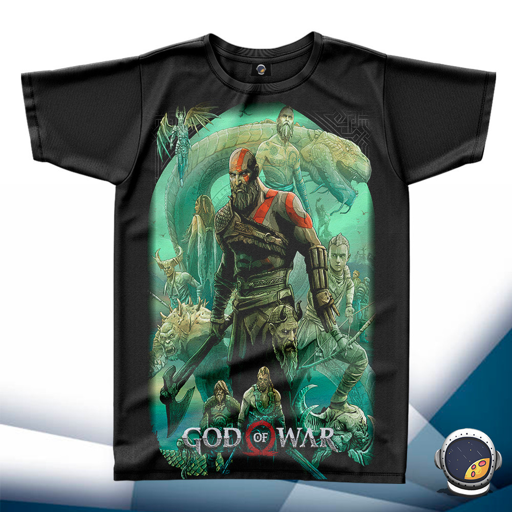 Camiseta God Of War Kratos Deus Da Guerra Gamer Hype Bt909