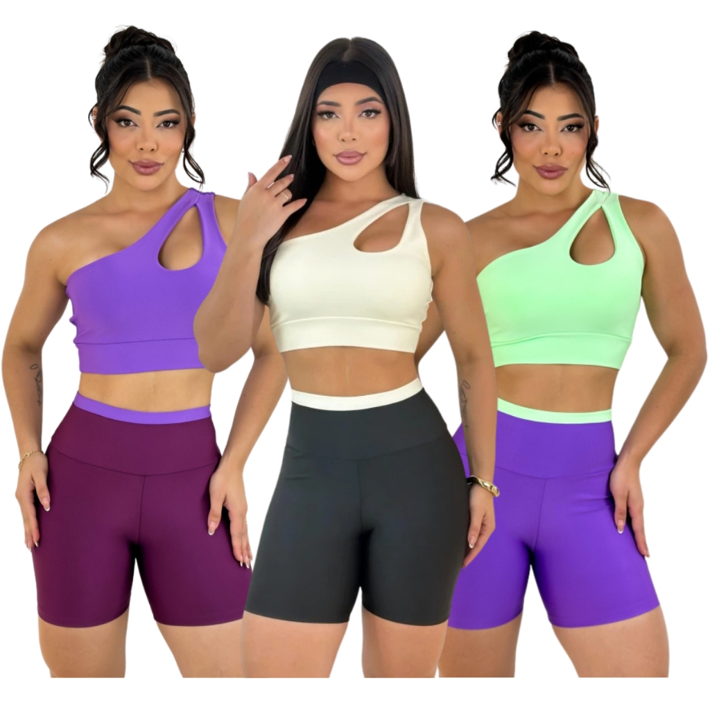 Conjunto Fitness Virginia Top e Short