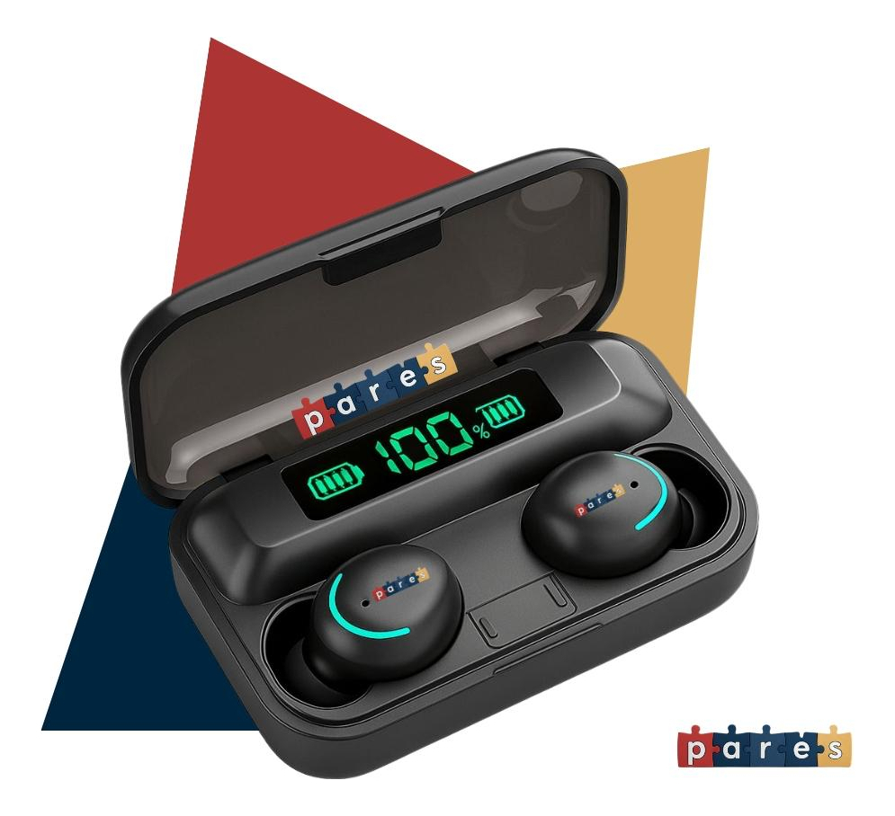 Fone De Ouvido Sem Fio Bluetooth F9-5 Pares Som Imersivo Powerbank Moderno Bateria Longa Duração Academia Compativel Com Todos Smartphonees