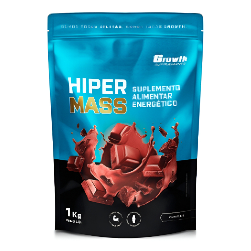 Hiper Mass 1kg Growth Supplements - Sabor Chocolate