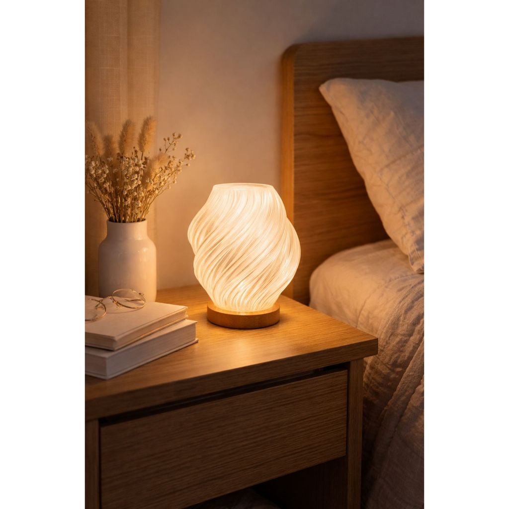 Abajur Luminária De Mesa Sala Quarto Moderno Com Lâmpada