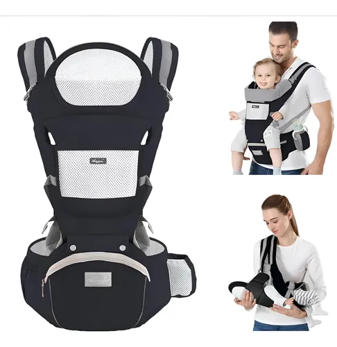 Canguru Porta Bebê Ergonômico 7 Em 1 Com Apoio De Cintura