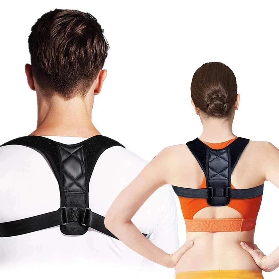 Suporte para Postura com Cinta Lombar para Mulheres e Homens Alinhador de Ombros Suporte Ajustável para Costas Comple