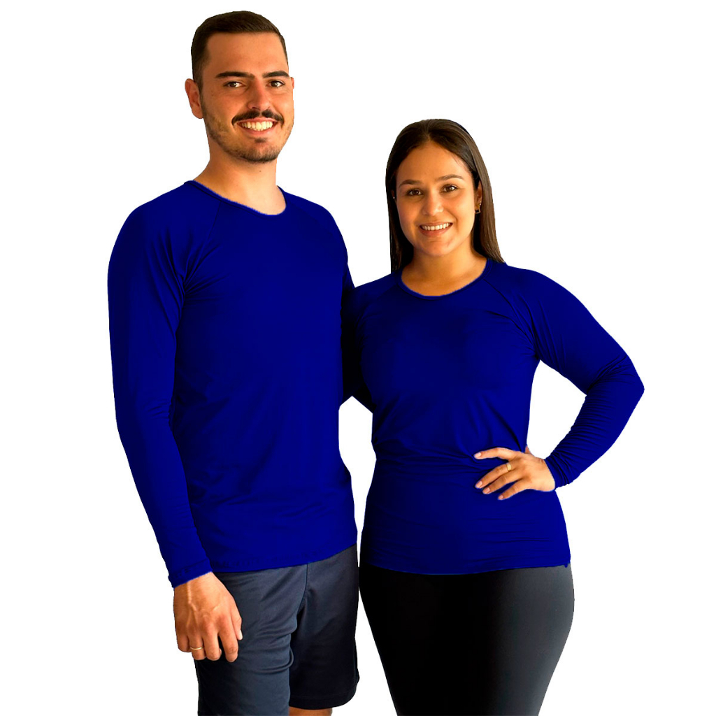 Corta-vento Blusa Termica Trilha Corrida Proteção Uv Solar Azul-petróleo M Lisa