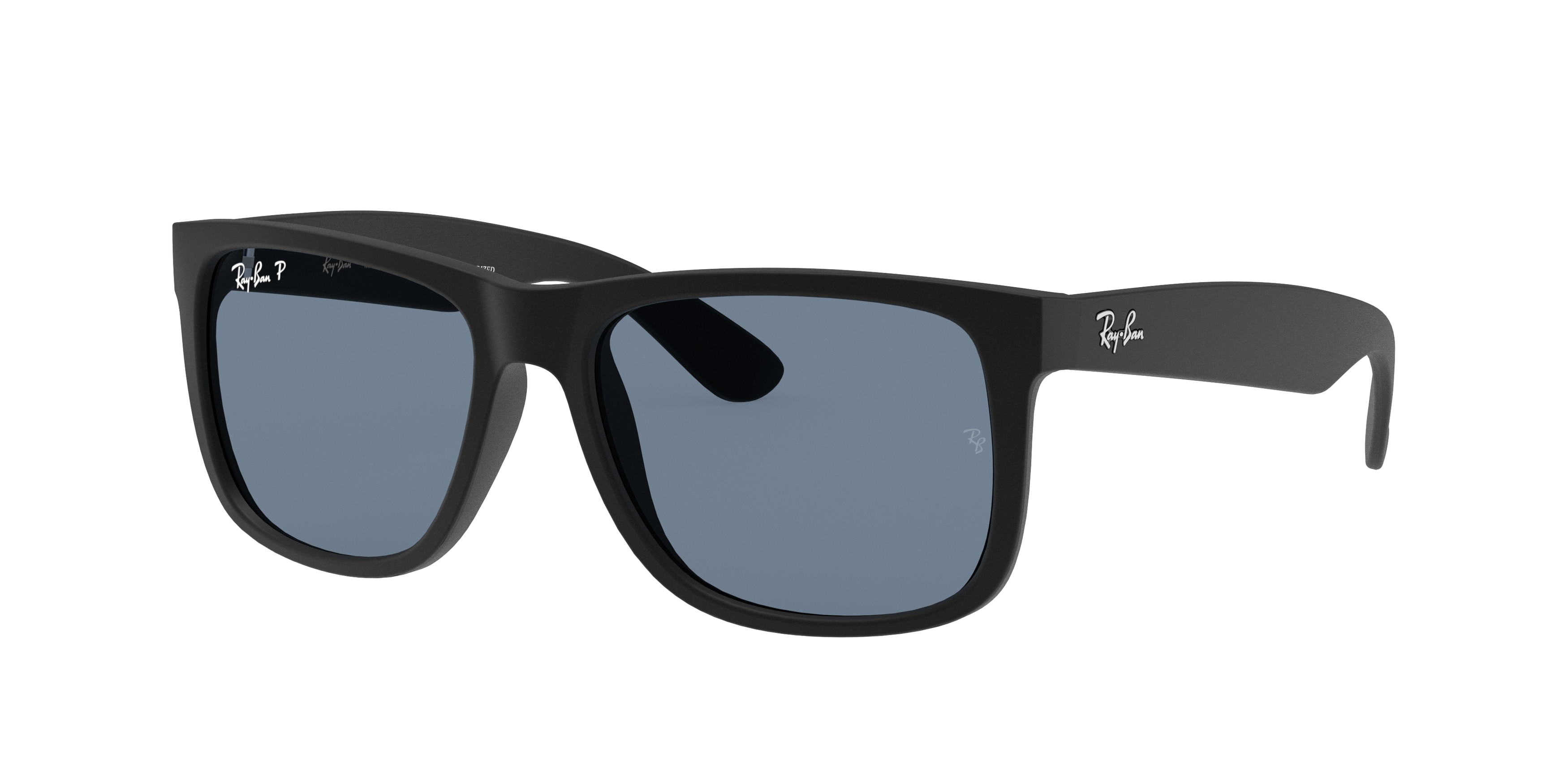 Óculos De Sol Ray-ban Justin Rb4165 6018g Preto Polarizado