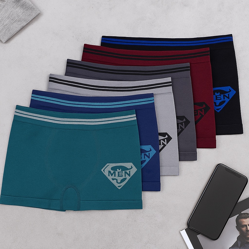 Kit 12 Cueca Boxer Masculina Microfibra Adulto Premium