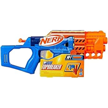 Nerf N Series Topbreaker, Lançador Em Plástico Azul E Laranja Com 4 Dardos