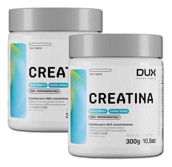 Kit 2x Creatina Monohidratada 100% Pura 300g Dux Nutrition