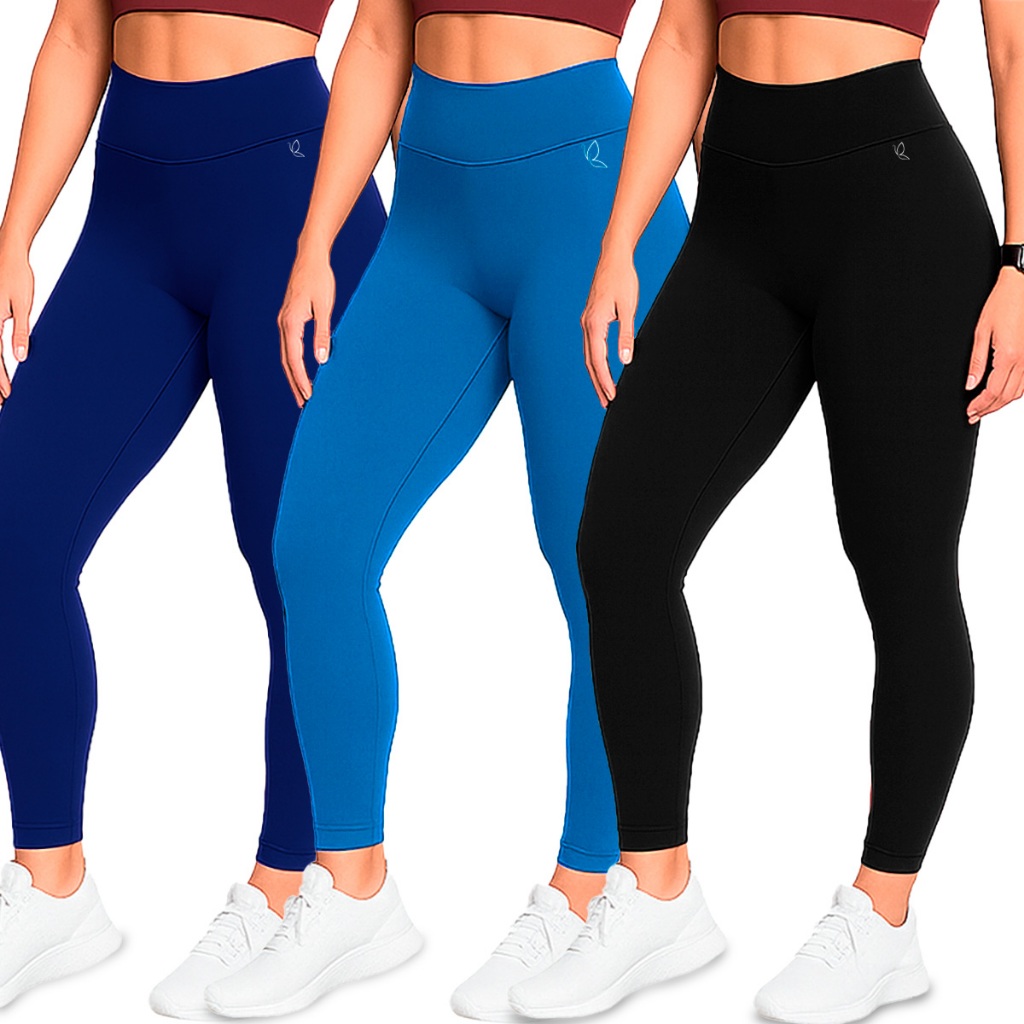 Calça Legging Benévola Sem Costura Grossa Zero Transparência