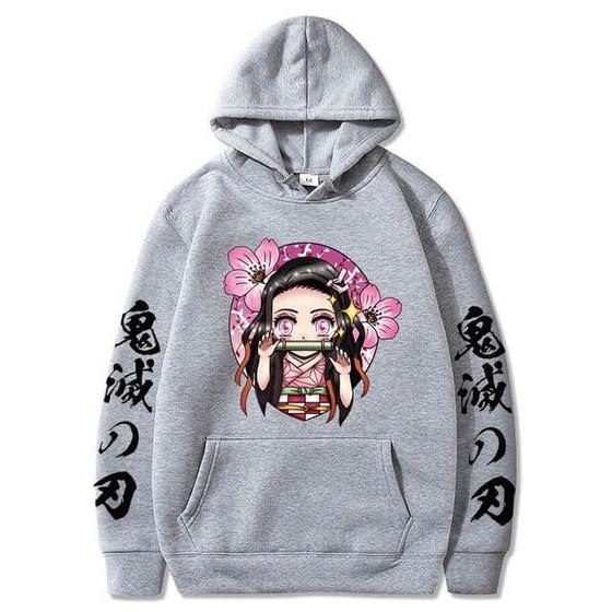 Moletom Blusa Demon Slayer Nezuko Kamado Mangá Yaiba Kimetsu