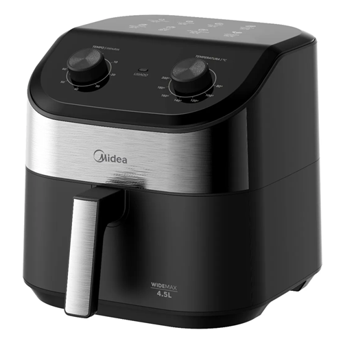 Fritadeira Air Fryer 4,5l Widemax Com Interior De Alumínio 1500w Midea