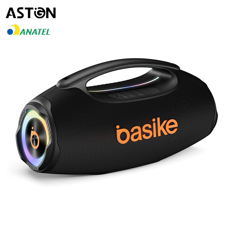 Astgn X Basike Caixa De Som Bluetooth Estéreo 80W Potente IPX6 TWS RGB