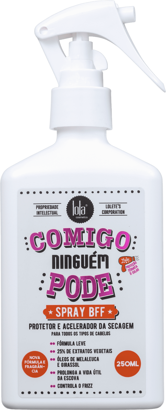 Comigo Ninguém Pode Spray Protetor 250ml , Lola Cosmetics