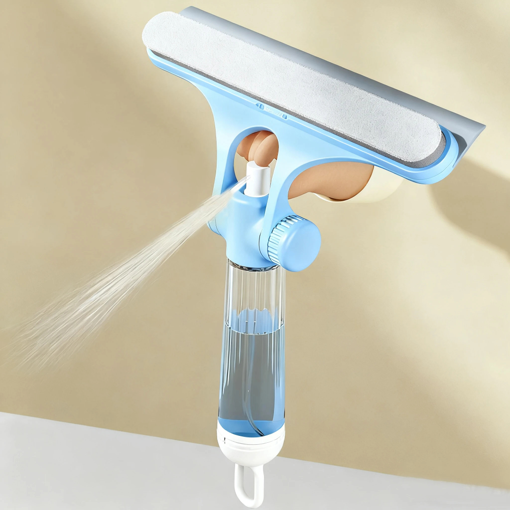 Rodo Mop Spray Limpa E Seca Com Esfregao e Borrifador 3 Em 1 Multiuso MOP Limpador
