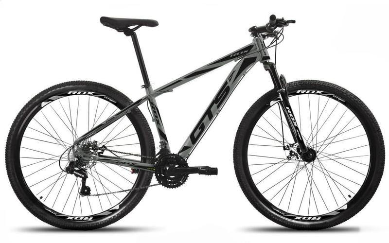 Bicicleta Mountain Bike Gts Feel Full Aro 29 Tamanho Do Quadro 15" Cinza/Preto
