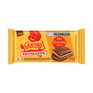 Chocolate Em Barra Recheio Serenata De Amor 90g Garoto