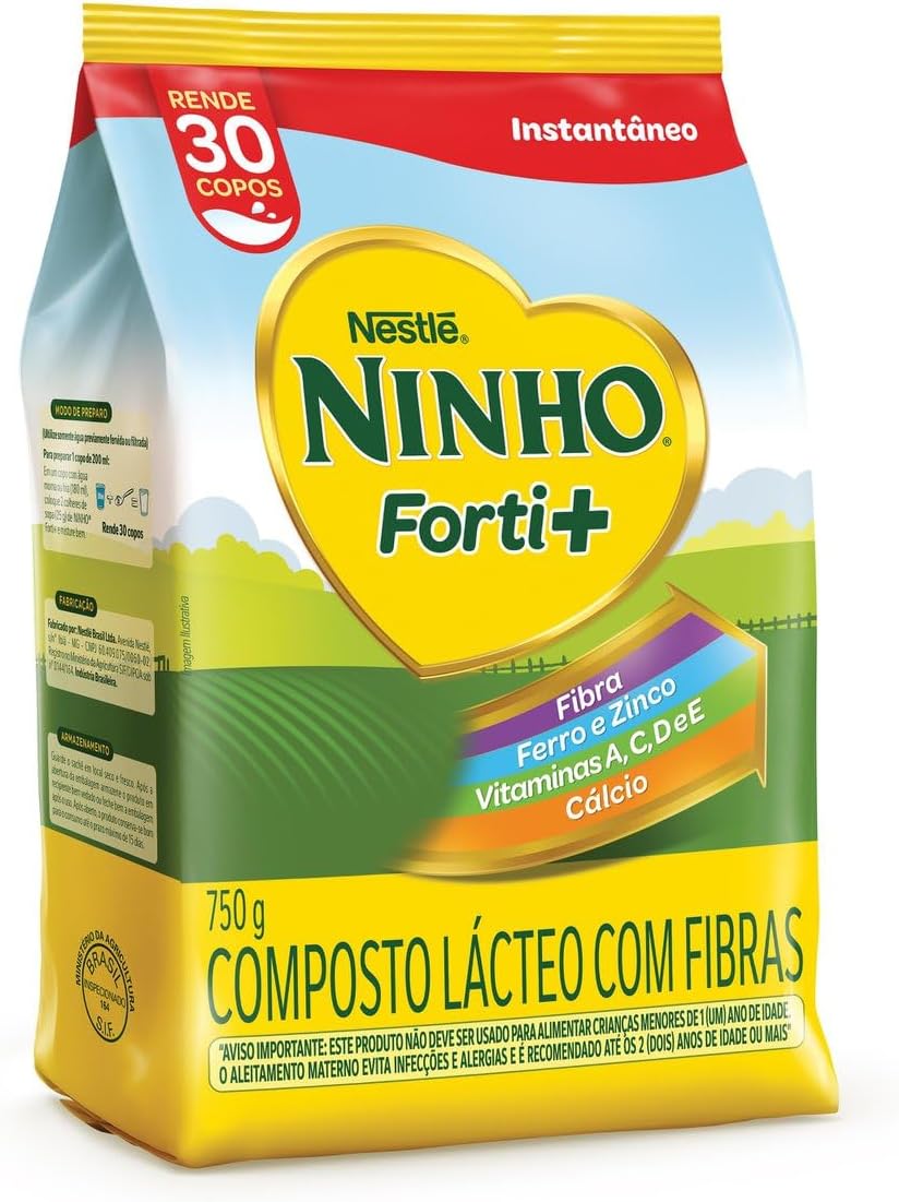 Composto Lácteo, Nestlé, Ninho Forti+, Pacote, 750g