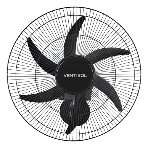 Ventilador de parede Ventisol Turbo 6 Steel Osc, 6 pás, 50cm, 200w - Bivolt