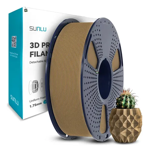Filamento Impressão 3D Pla Wood Madeira 1,75mm 1kg Sunlu