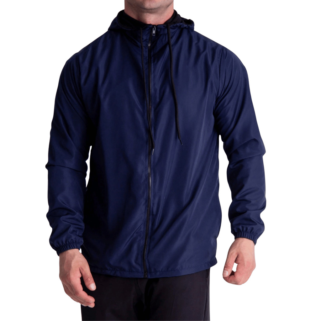 Jaqueta Masculina Impermeável Com Capuz Corta-vento Casual Outdoor