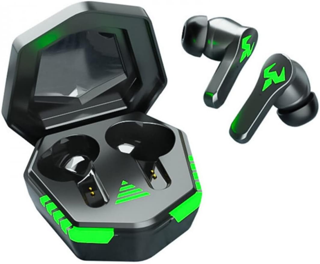 Fone de Ouvido Gamer TWS Bluetooth com Microfone e Redução de Ruído