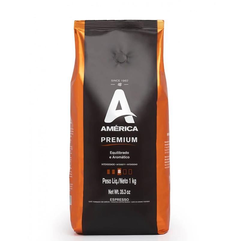 América Café Torrado Em Grãos Premium 1 Kg