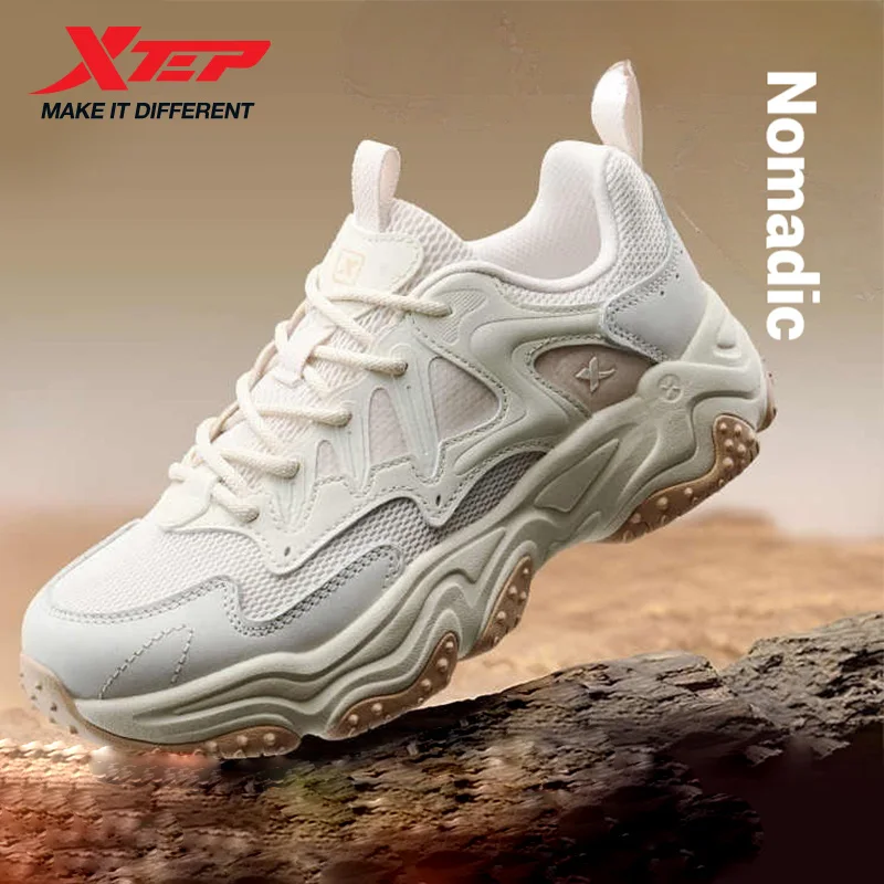 Tênis Casuais Xtep Youmu 5.0 Femininos Inverno 2026 Leves com Sola Grossa Esportivos Retrô Versáteis para Atividades