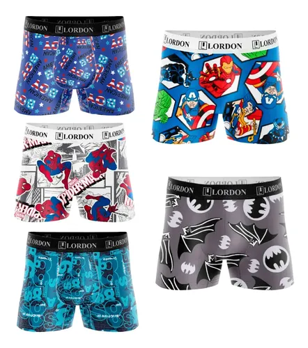 Cueca Atacado Kit 10 Boxer Infantil Juvenil Desenhada