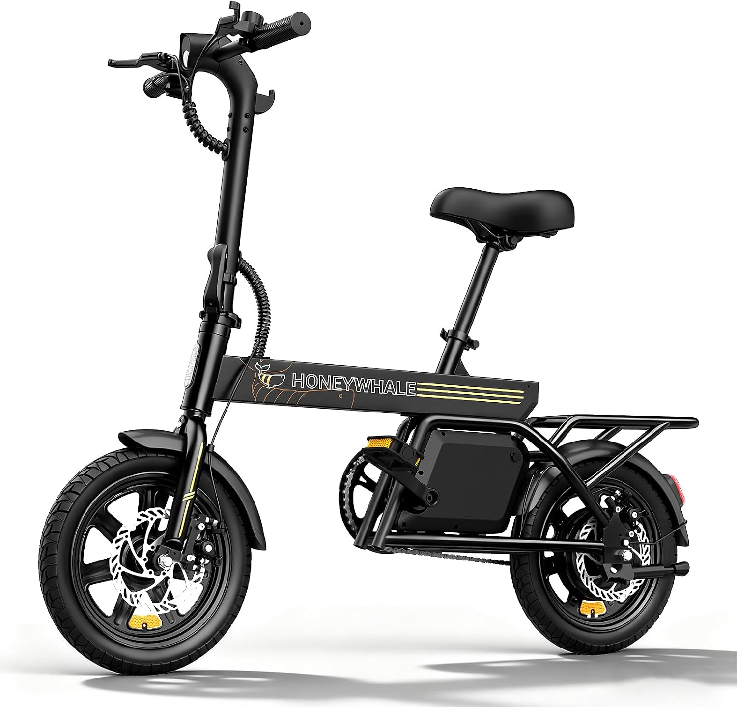 Estoque no Armazém do Brasil Frete Grátis Bicicleta Elétrica Honeywhale B20 de 4 Polegadas com Motor de 440W Bater
