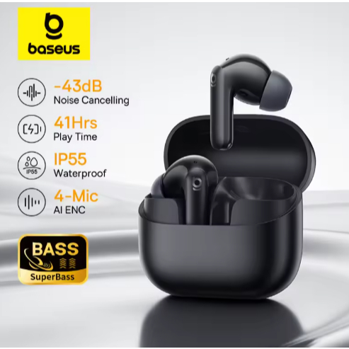 Baseus Bass EP10 ANC Fones Bluetooth 6.0