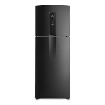 GeladeiraRefrigerador Electrolux Frost Free Inverter 480L Efficient com AutoSense SmartBivolt Duplex Black Inox Look IT