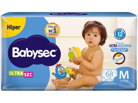 Fralda Babysec Ultrasec Galinha Pintadinha M 68 Unidades