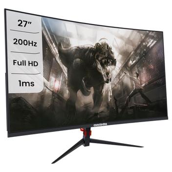 Monitor Gamer Curvo Concórdia 27 Polegadas CZ270F 200Hz Full HD 1ms HDMI DP FreeSync - Concrdia