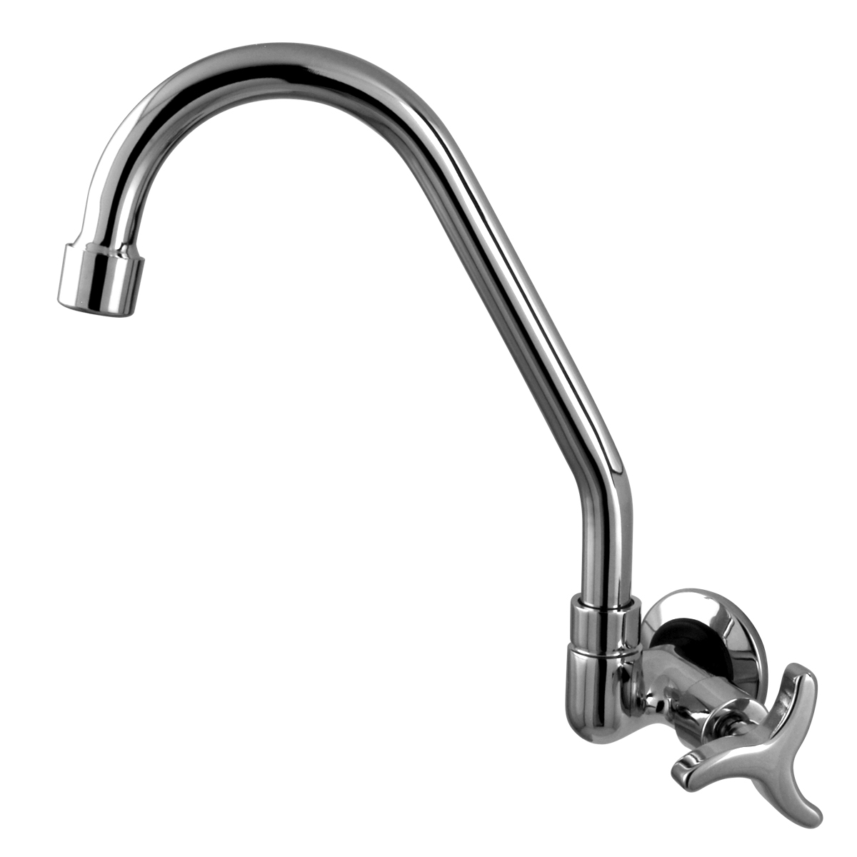 Torneira De Cozinha Em Metal Rotação Total 360° Flexível Preto Fosco