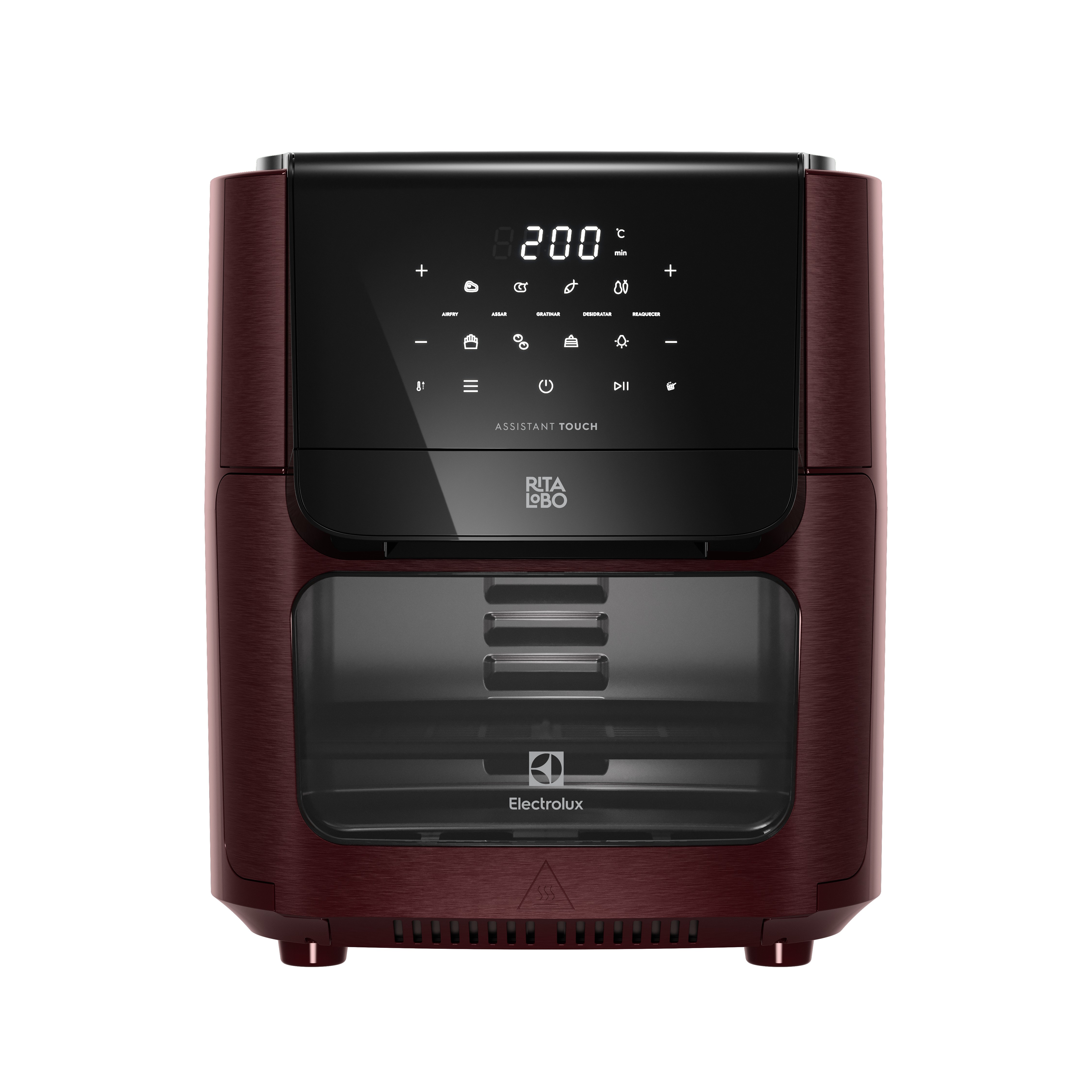 Air Fryer Oven Electrolux por Rita Lobo 12L Digital Vermelha Escura Experience 1700W