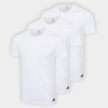 Kit Camiseta Adidas Básicas 3 Peças Masculino