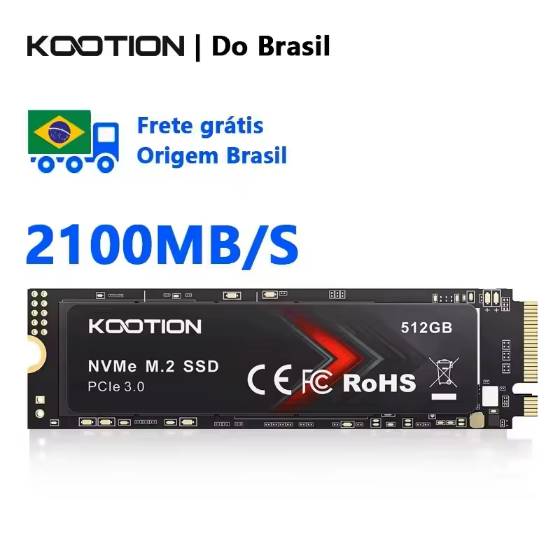 SSD Nvme KOOTIONxX15Lite SSD NVMe M2 Nvme M2 SSD M.2 2280 PCIe 3.0x4 512GB